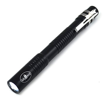 VisiTORCH Ultra Bright LED Flashlight Tactical Pen Style including BATTERIES and pocket clip. For Hobby, Outdoors, Emergency and More!