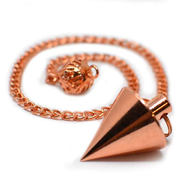 Copper Dowsing Pendulum with Teardrop Point for Body Healing, Reiki Balancing Chakras, Aura Cleansing, Water Divining, Ghost Hunting, Meditation Chi