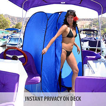 Pop Up Room in a Bag Instant Portable Changing, Shower and Bathroom with Weather-Resistant material for for Pontoon, Sail, Deck, Fishing Boats