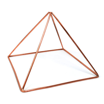100% Solid Copper Pyramid 6 in Giza Shaped for Meditation , Body Healing , Reiki Balancing Chakras , Crystal Recharging , Focused Energy