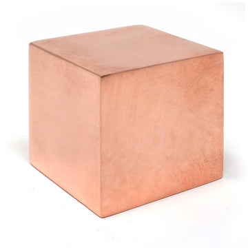 100% Solid Copper Cube ~1.25in Grounded shaped for Meditation , Body Healing , Reiki Balancing Chakras , Crystal Recharging , Focused Energy