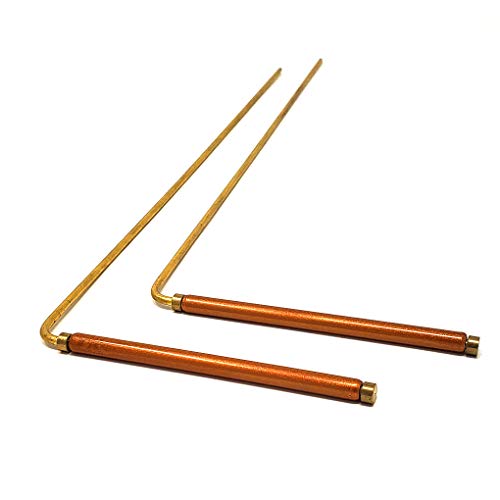 Solid Copper and Brass Dowsing Rods for Tracing Spiritual Energy Chi, Ghost Hunting, Water Divining, Answering Questions, Finding Gold and Lost Items!