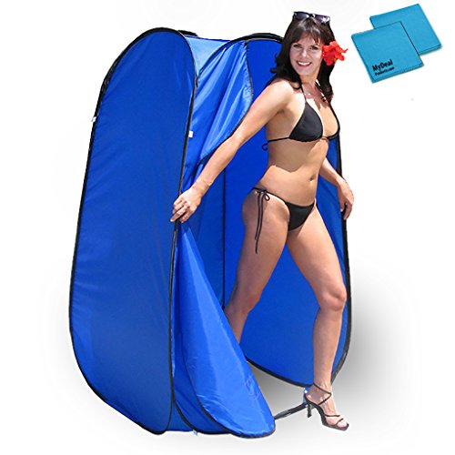 Pop Up Room in a Bag Instant Portable Changing Room with Dura-light Steel Frame and Weather-Resistant Material for Pools, Spas, Hot Tubs, Lakes, Beach